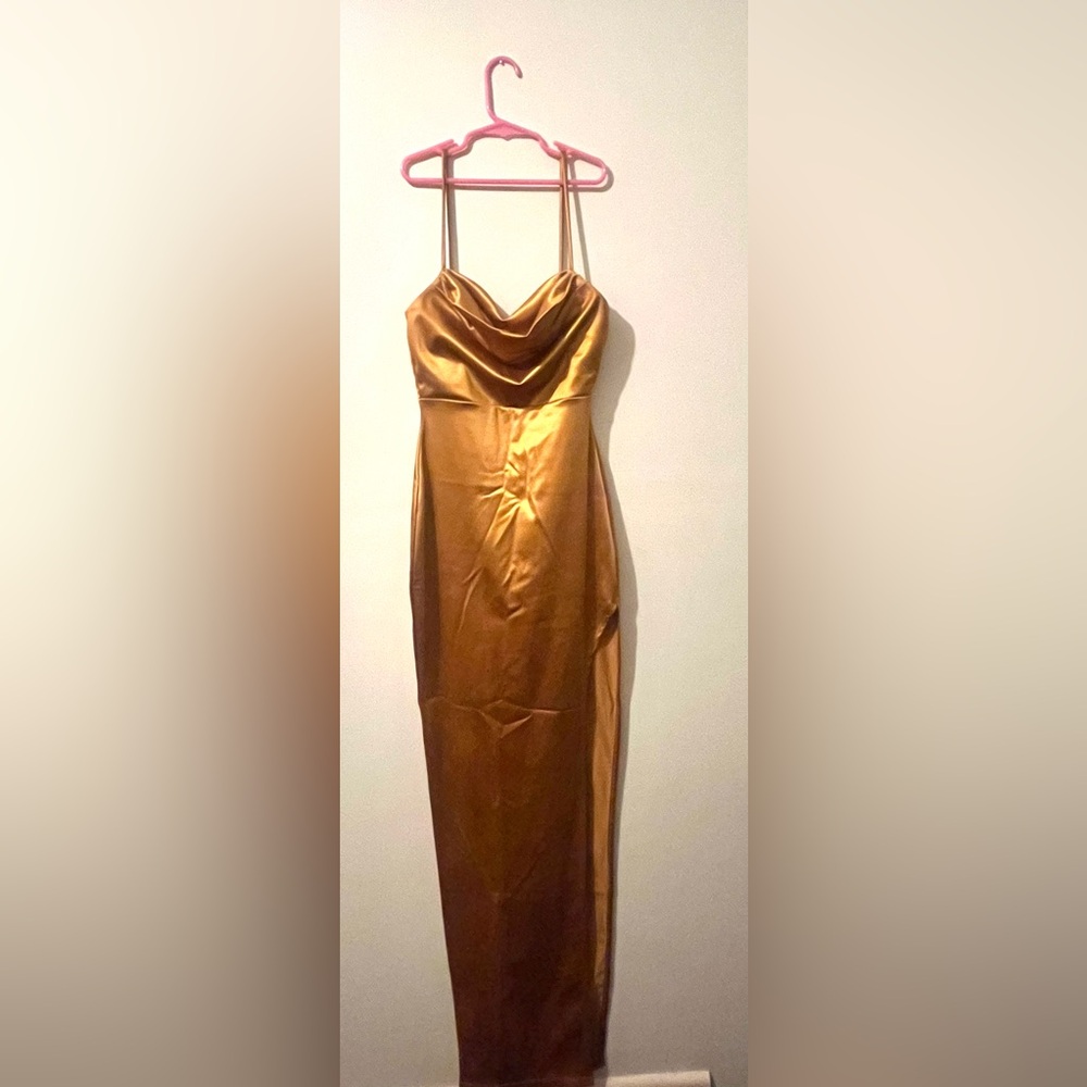 Orange prom dress